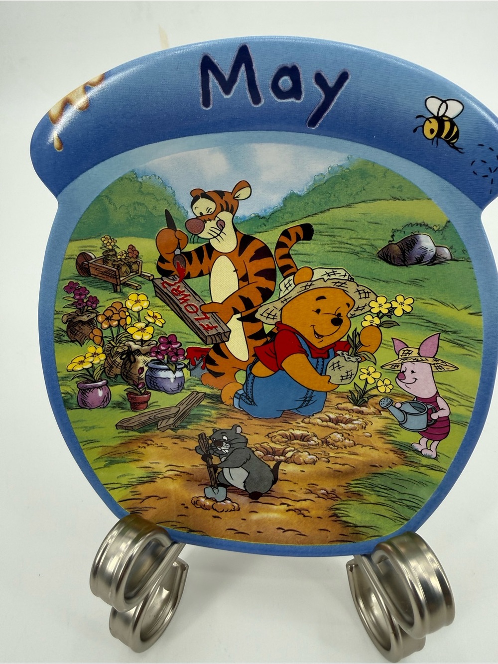 Disney's Winnie The Pooh The Whole Year Through Calendar Plate May